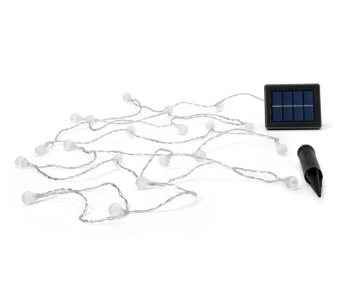 Tchibo - Solární světelný řetěz s kuličkami - barva: černá