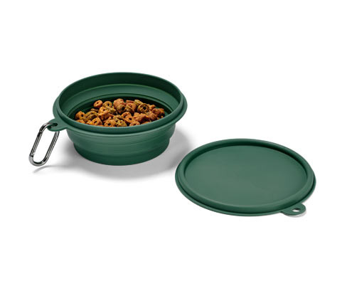 Tchibo - Skládací miska na krmivo - barva: zelená
