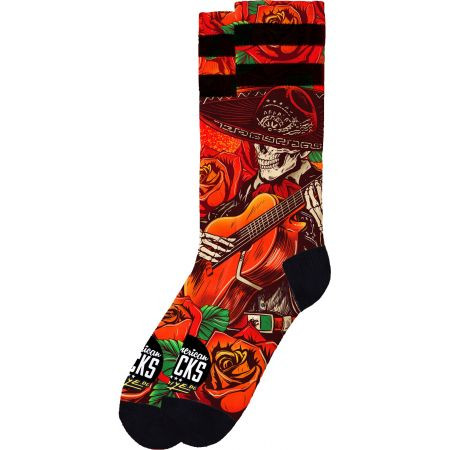Ponožky American Socks El Mariachi - Červená - L/Xl