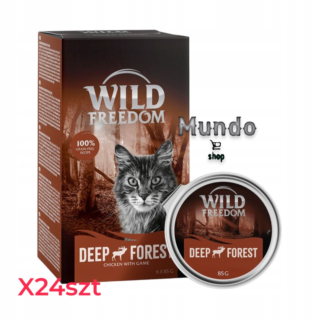 Výhodné balení Wild Freedom Adult vaničky 24 x 85 g - deep forest - zvěřina a kuřecí