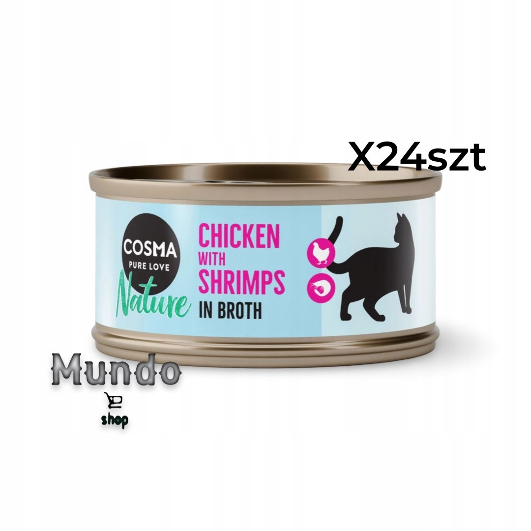 Cosma Nature 6 x 70 g - Kuřecí prsa & krevety