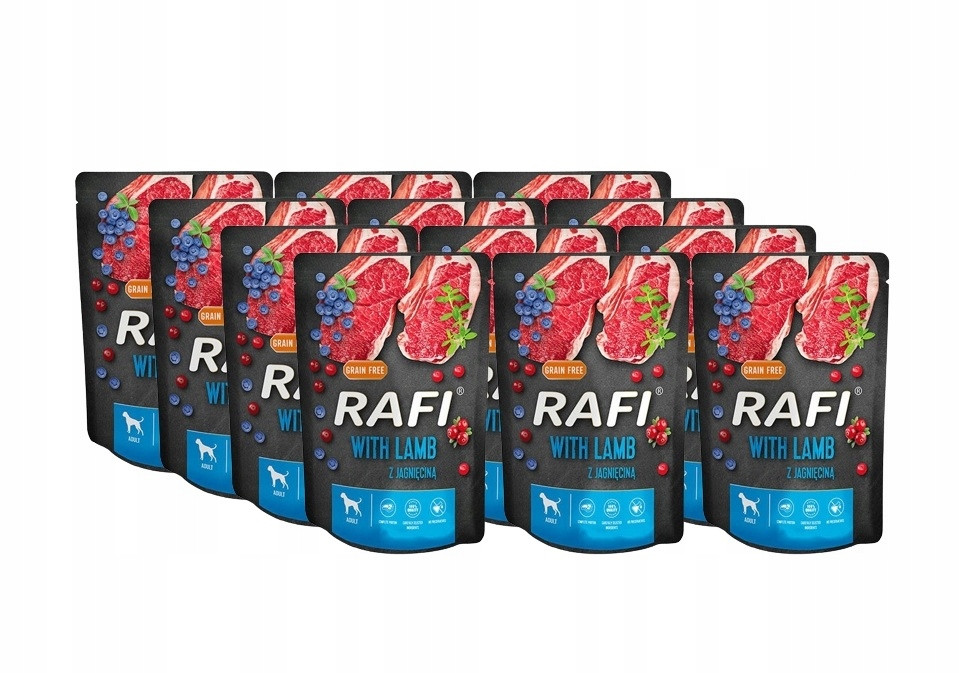 Rafi Dog 20 × 300 g - výhodné balení - jehněčí