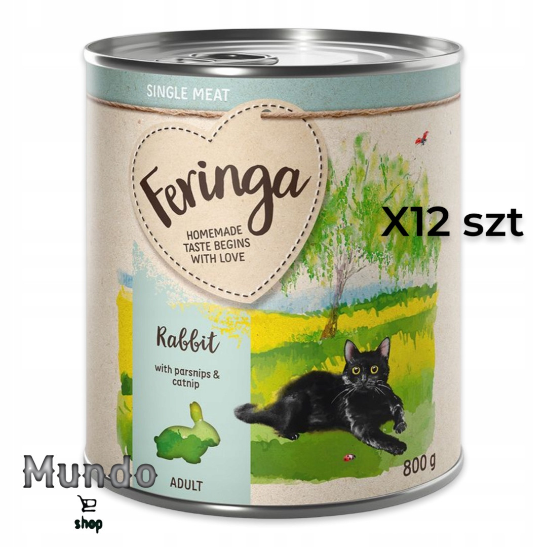 Feringa Single Meat Menü 6 x 800 g - králík s pastinákem a šantou kočičí