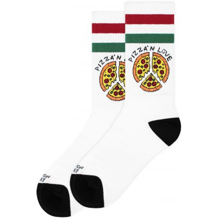 Ponožky American Socks Pizza'N Love - Bílá - Univerzální
