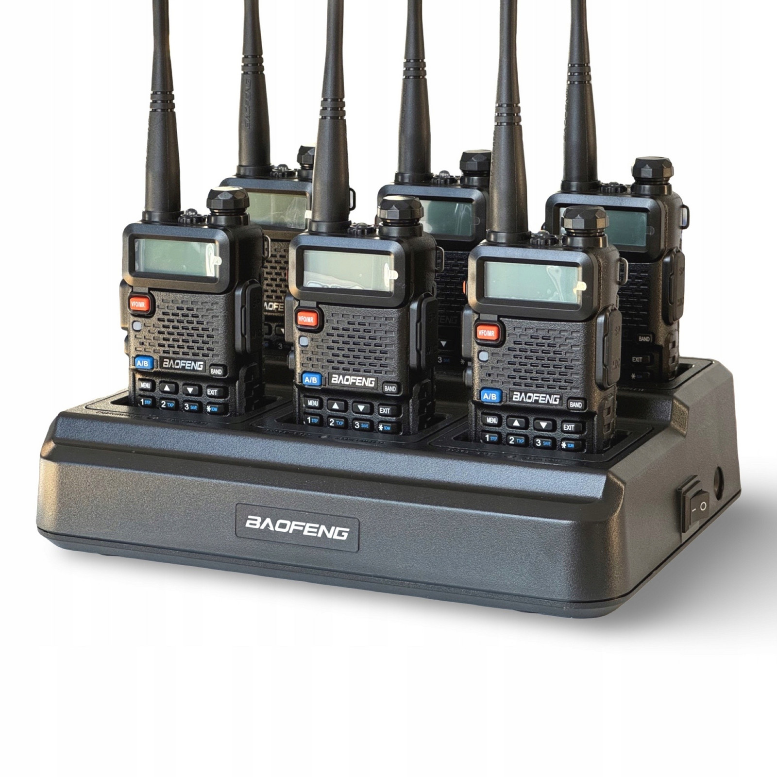 Sada radiostanic Baofeng řady UV-5R (P51UV) nabíječka pro 6 stanovišť