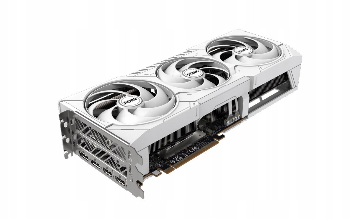Radeon Sapphire Rx 9070 Xt Pure Gaming Oc 16G bílá