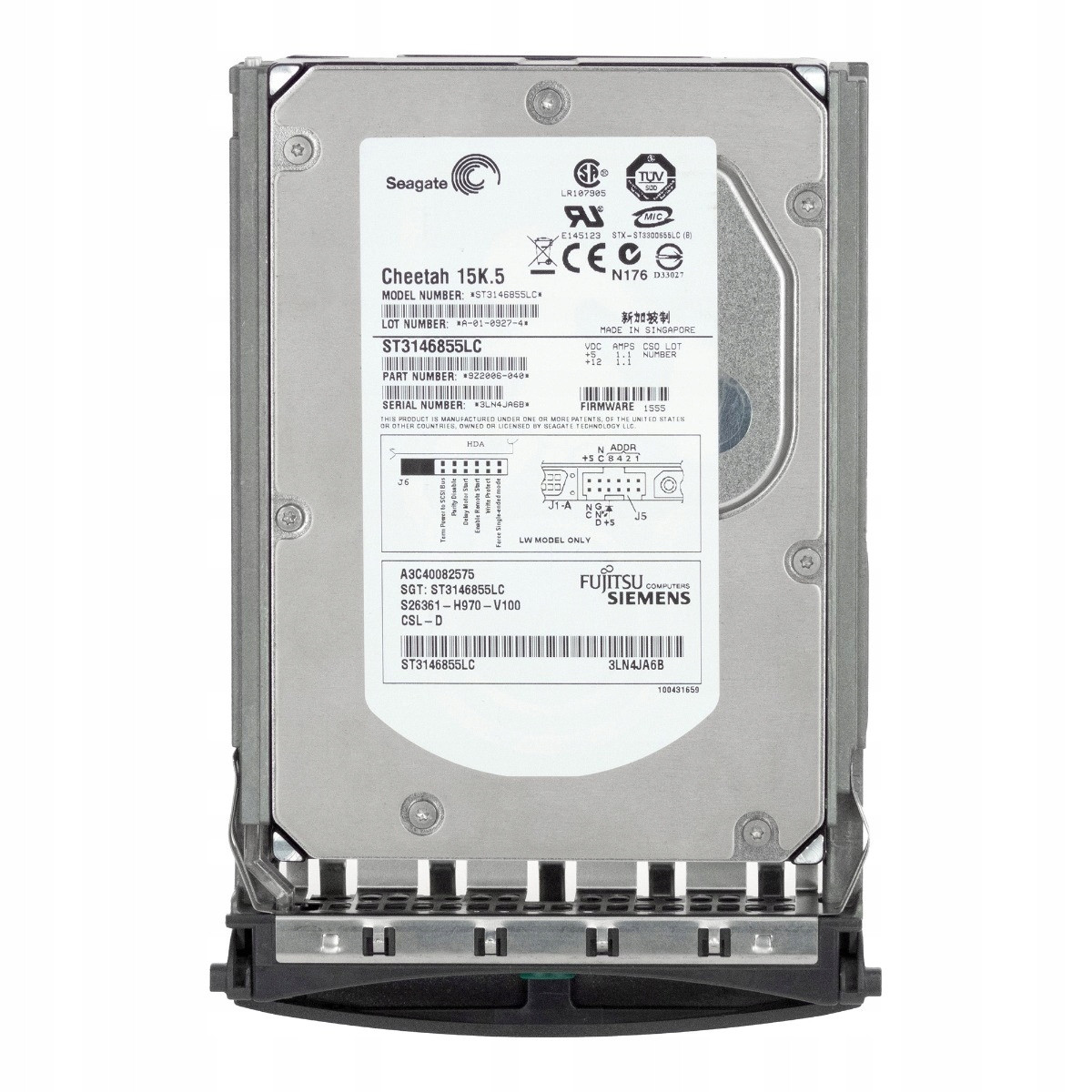 Hdd Fujitsu A3C40082575 146GB 15K Scsi 3,5