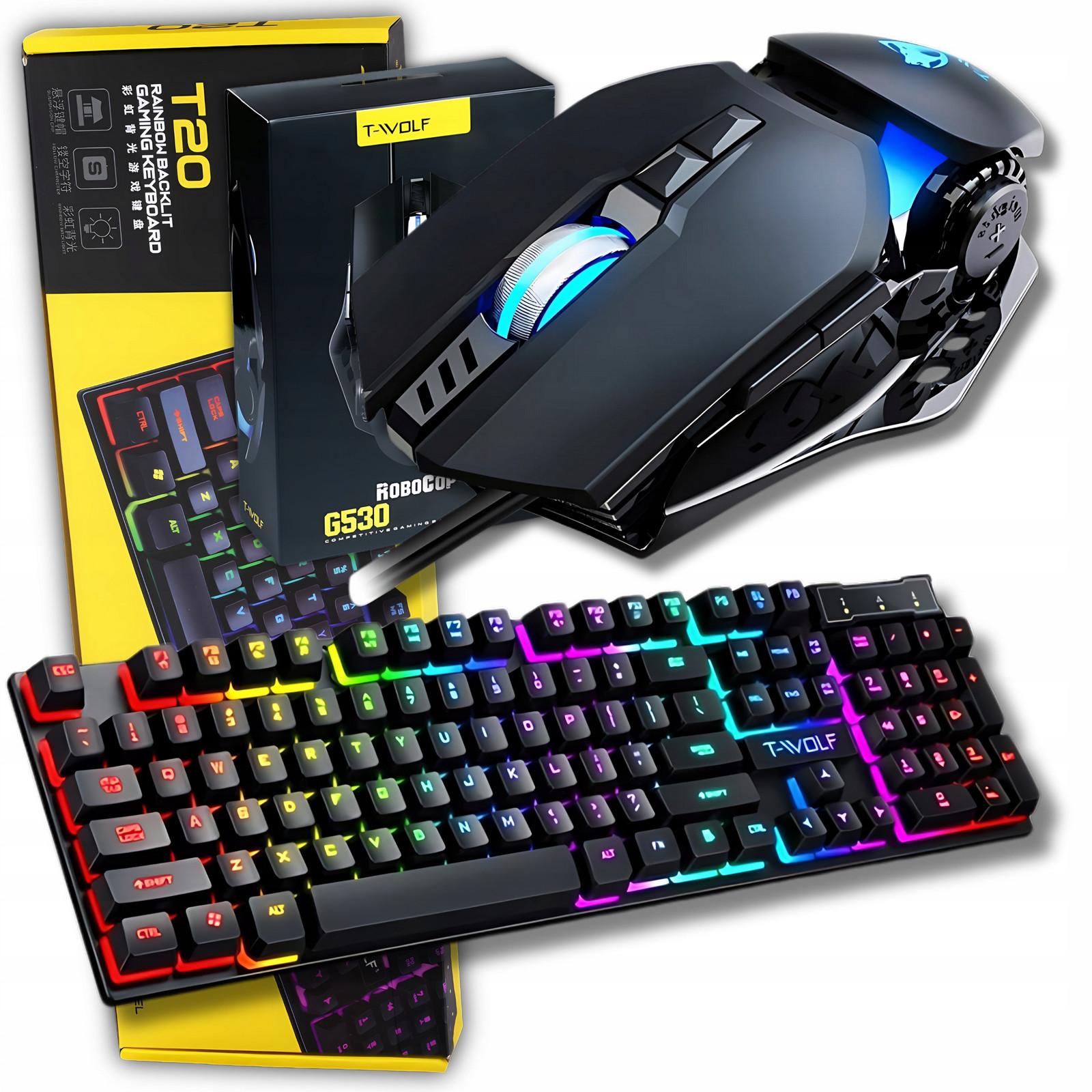 Herní Klávesnice Led Rgb Herní Myš Herní Set