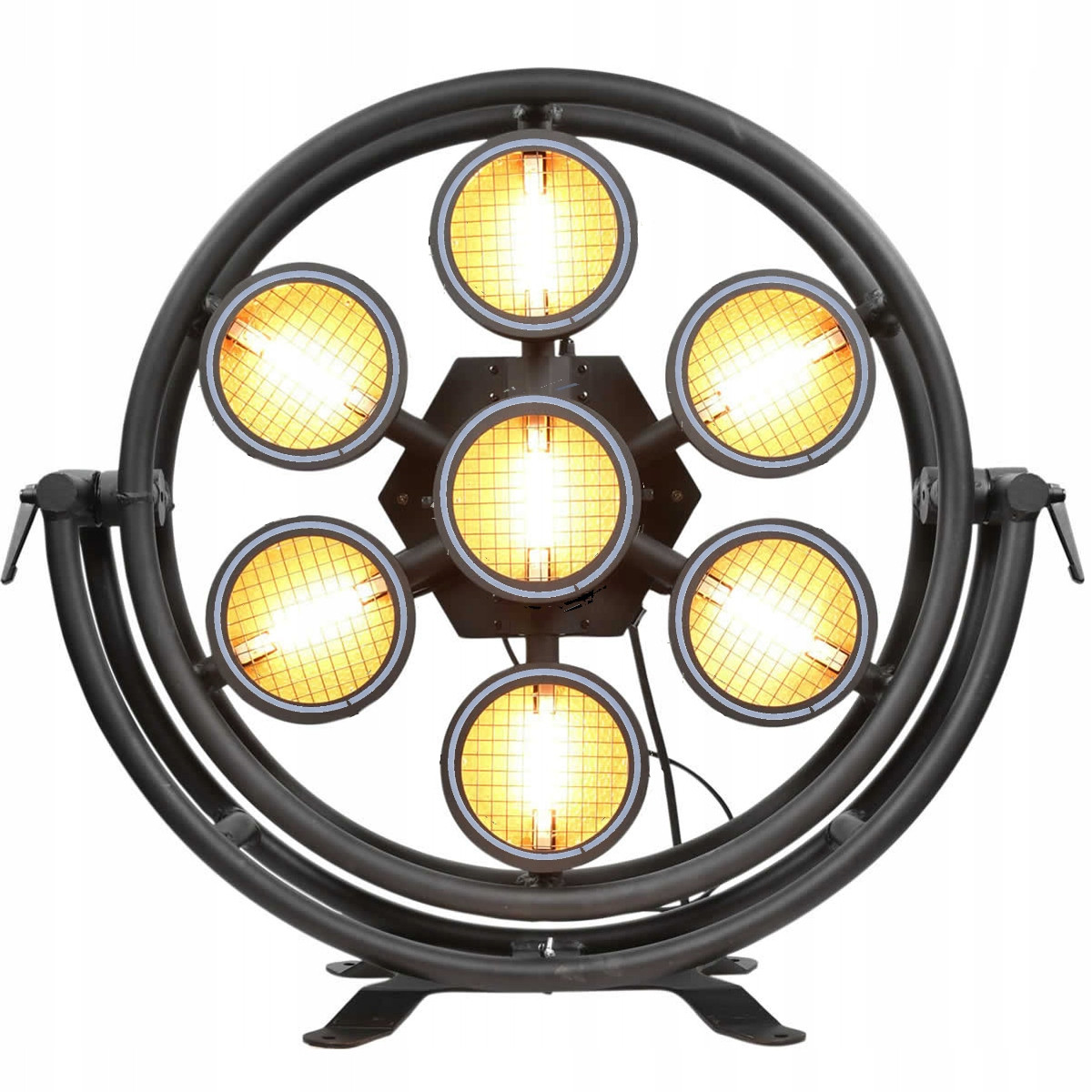 Estradový Scénický Reflektor Retro LIGHT4ME Vintage 700 Led 7x60 Ww Cob