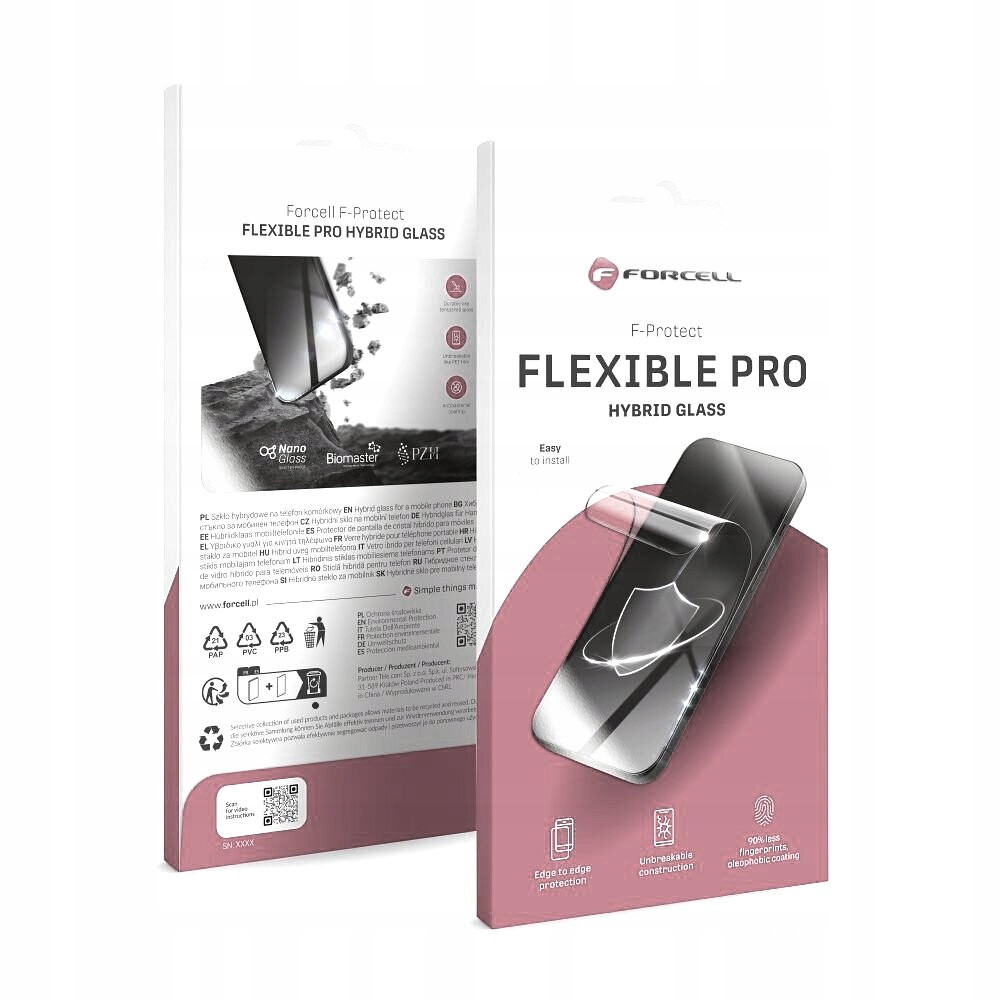 Forcell Flexible 5D Sklo pro Samsung Galaxy A56 5G, černé