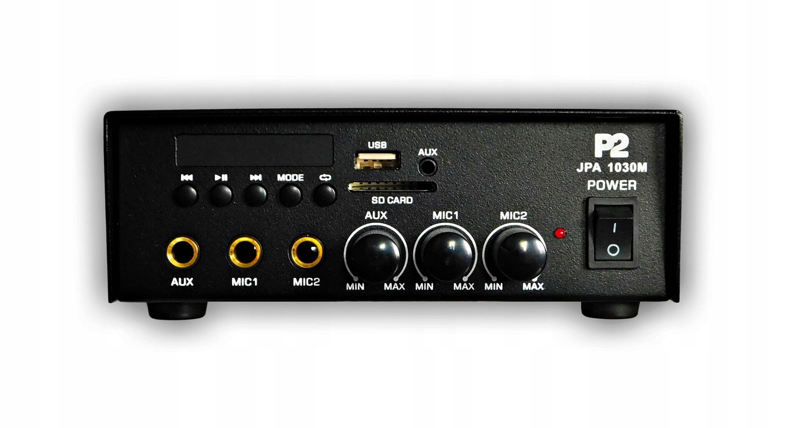 P2 Jpa 1030M Zesilovač pro reklamní automobily 12V Usb/sd/aux/mic