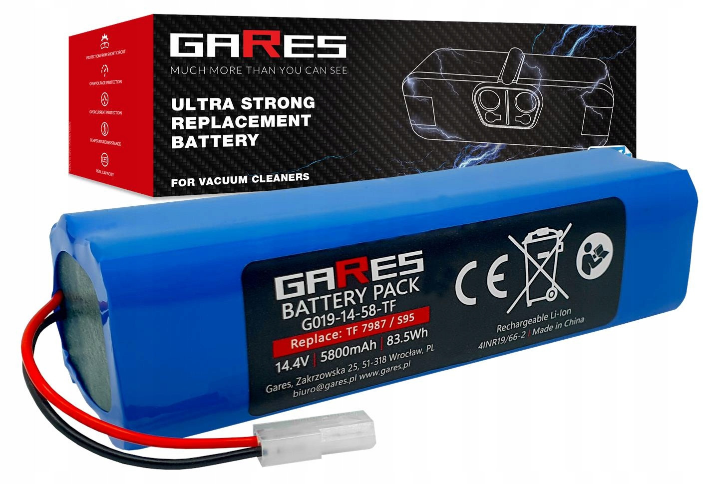 Baterie Akumulátor pro Rowenta X-Plorer Serie 95 14,4V 5,8Ah