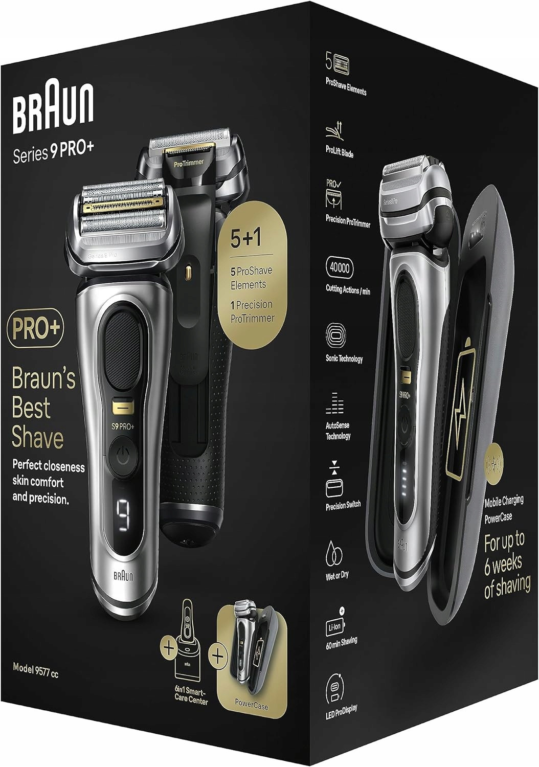 Braun Series 9 Pro+ 9577 cm stříbrný