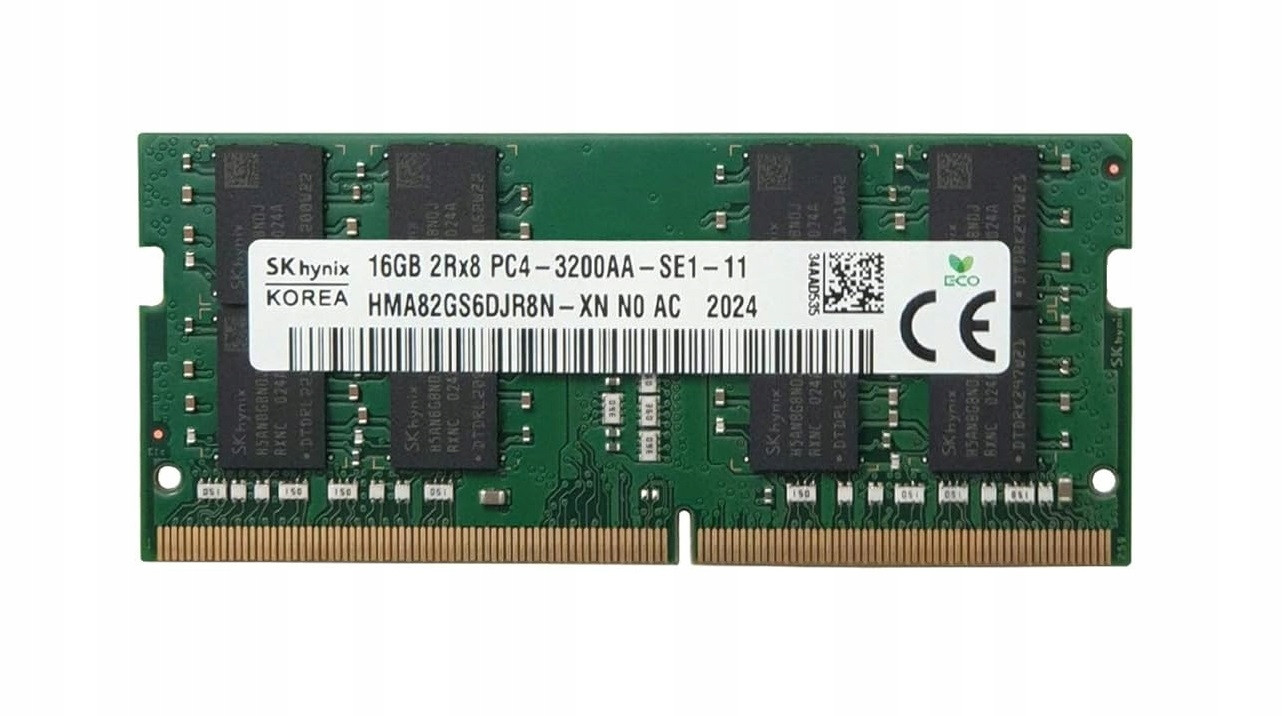 Paměť Ram 16GB DDR4 Sk Hynix 3200 MHz 1.20 V PC4-3200 V