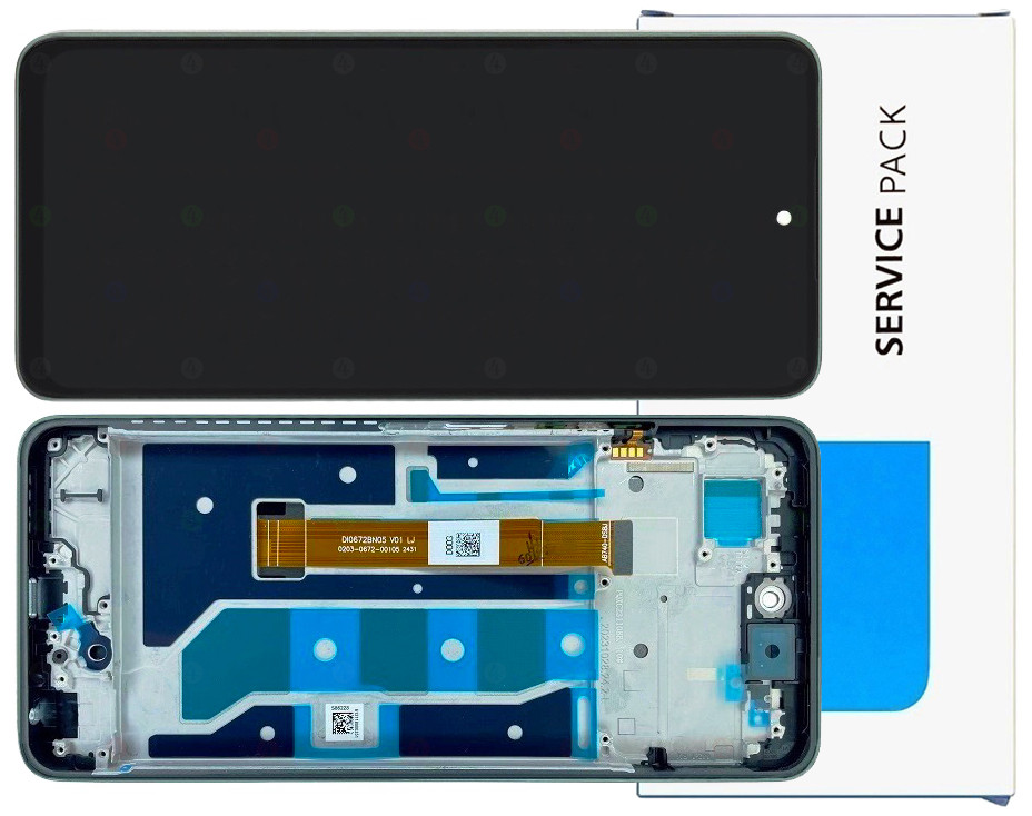 Displej Pro Realme C67 4G Originál LCD Rámeček Zelený