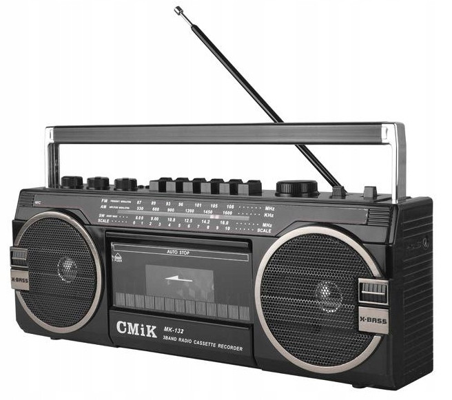 Rádio Kazetový přehrávač Retro Jezevčík Sd Aux Radio Fm Am