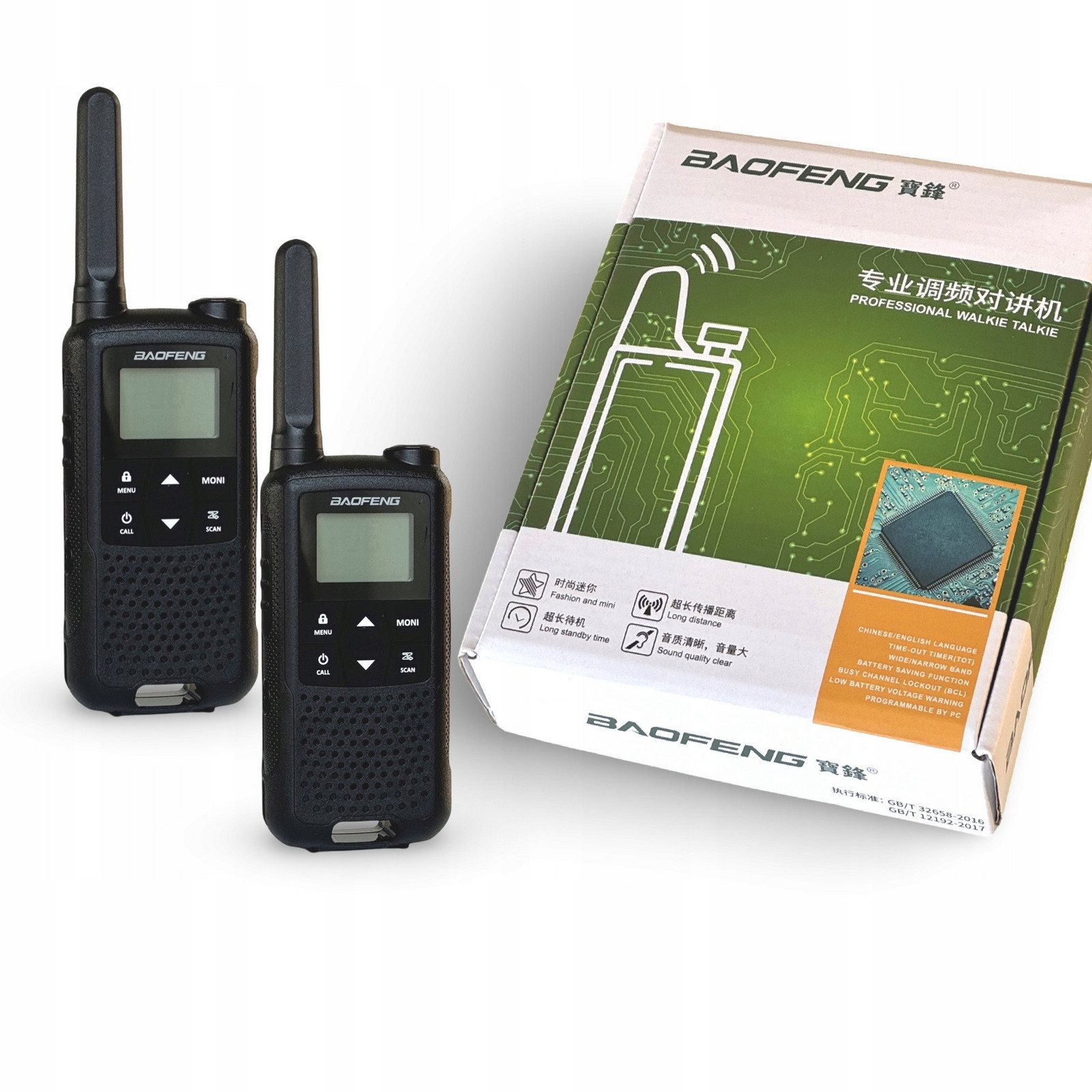 Vysílačka Baofeng F22/T22 Pmr Walkie Talkie Radiotelefon 3km 2ks