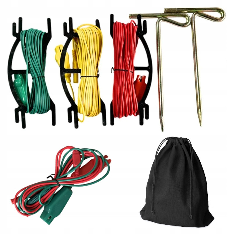 Sada kabelů pro měření odporu uzemnění Cem DT-6650