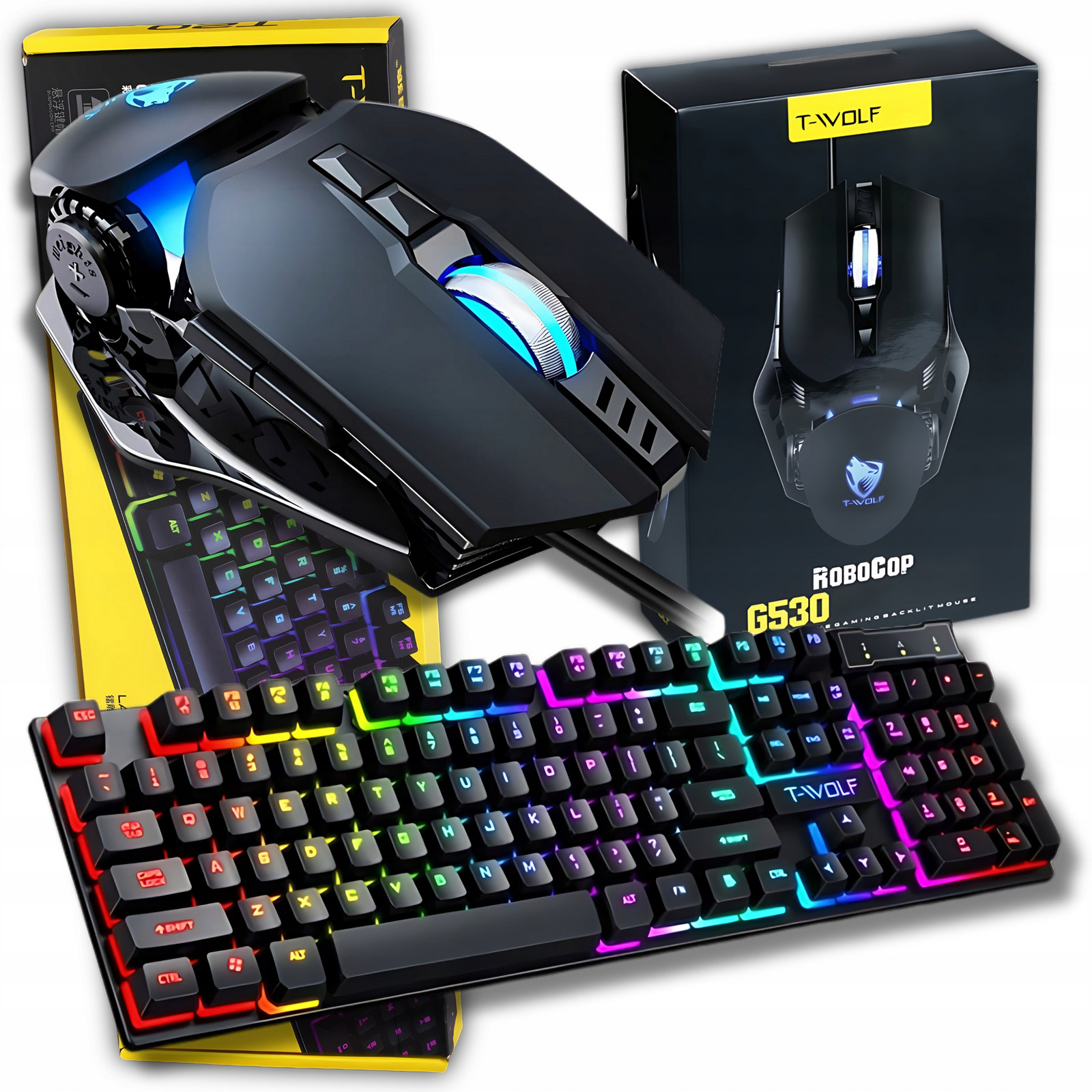 Herní set pro hráče Rgb Led klávesnice Myš Herní myš Dpi