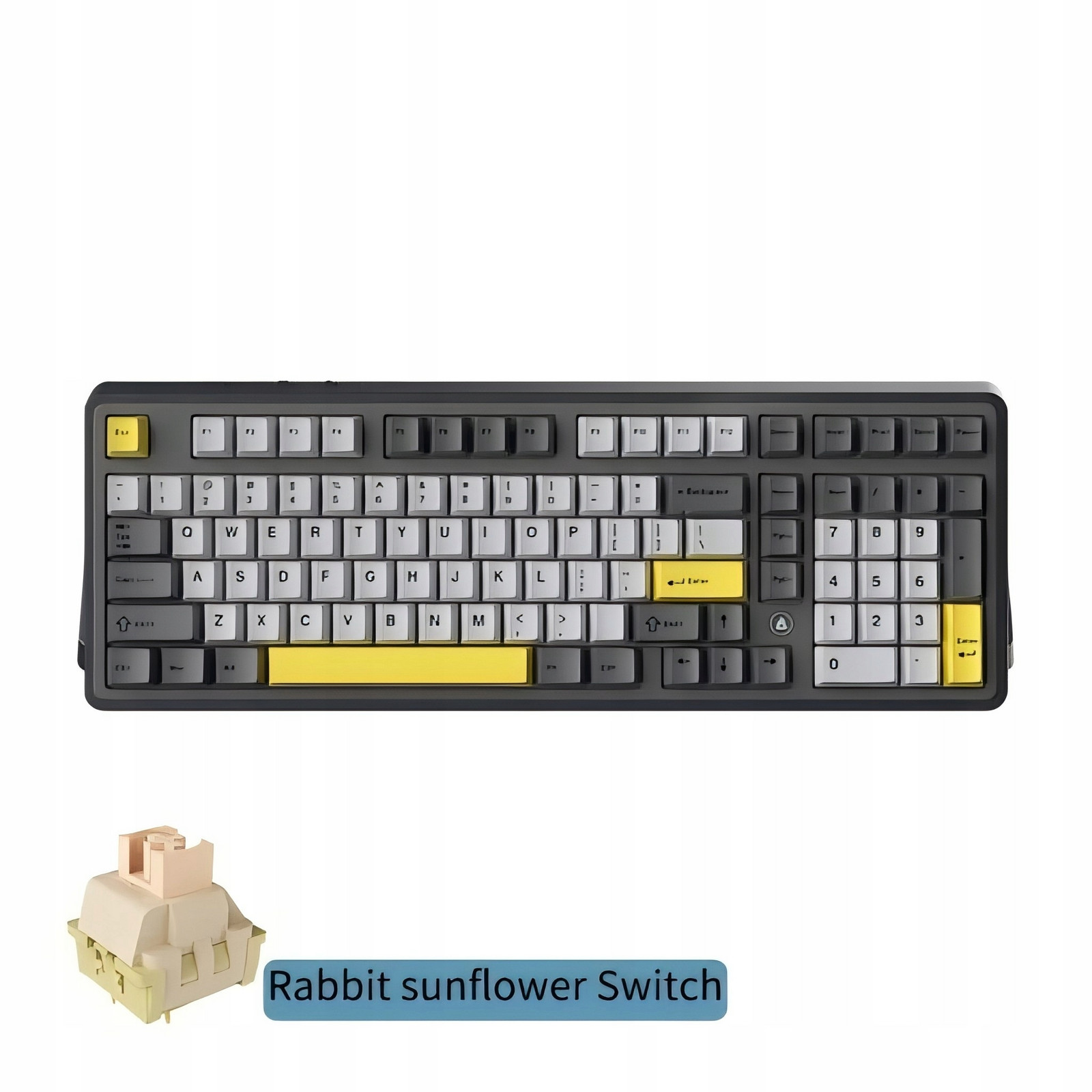 Mechanická klávesnice AK980 Králík Sunflower Switch Tri-mode Gamer Nongan