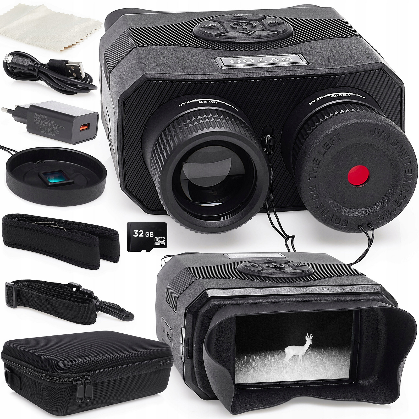 Dalekohled Pro Noční Vidění NV700 Zoom 5X Obrazovka 3,5