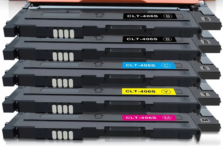 4x toner do tiskárny Samsung CLT-406S XL C460FW CLP-365W,410W