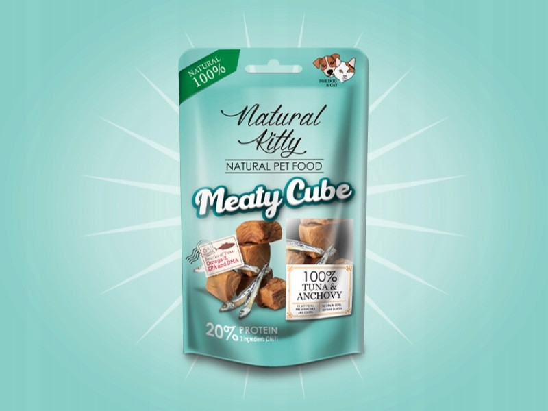 Natural Kitty Premium 100% tuňák & ančovička x 6x60 g