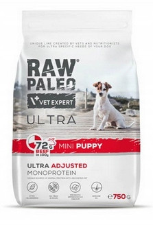 VetExpert Raw Paleo Ultra Hovězí Mini Puppy 750g