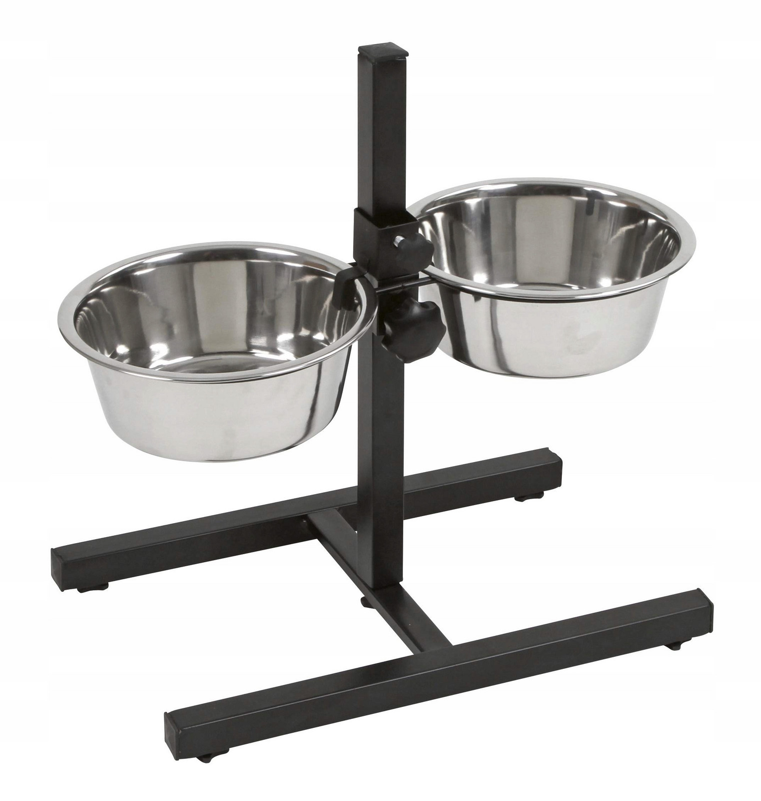 Misky na stojanu, černé, 2 x 2800 ml, Kerbl