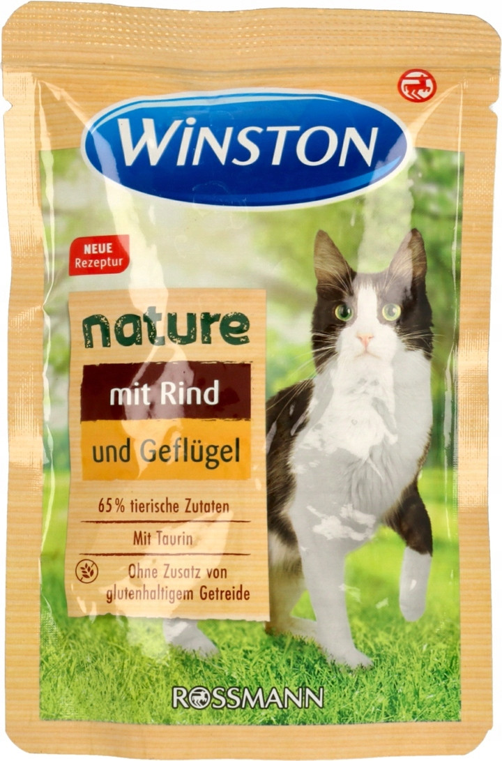 Winston Nature Mokré Krmivo Pro Kočky Hovězí Drůbež