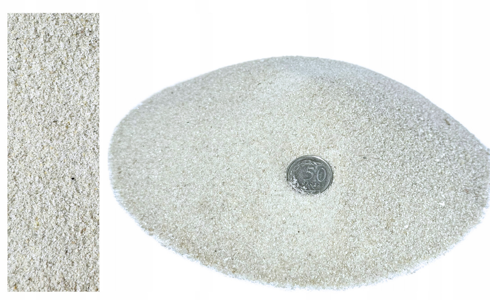 Písek do akvária křemenné terárium Světlý Ideální Pro Rostliny 0,5-1mm 30 Kg