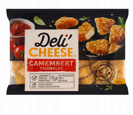 Deli' Cheese Camembertût Panierovaný hermelín 987 g