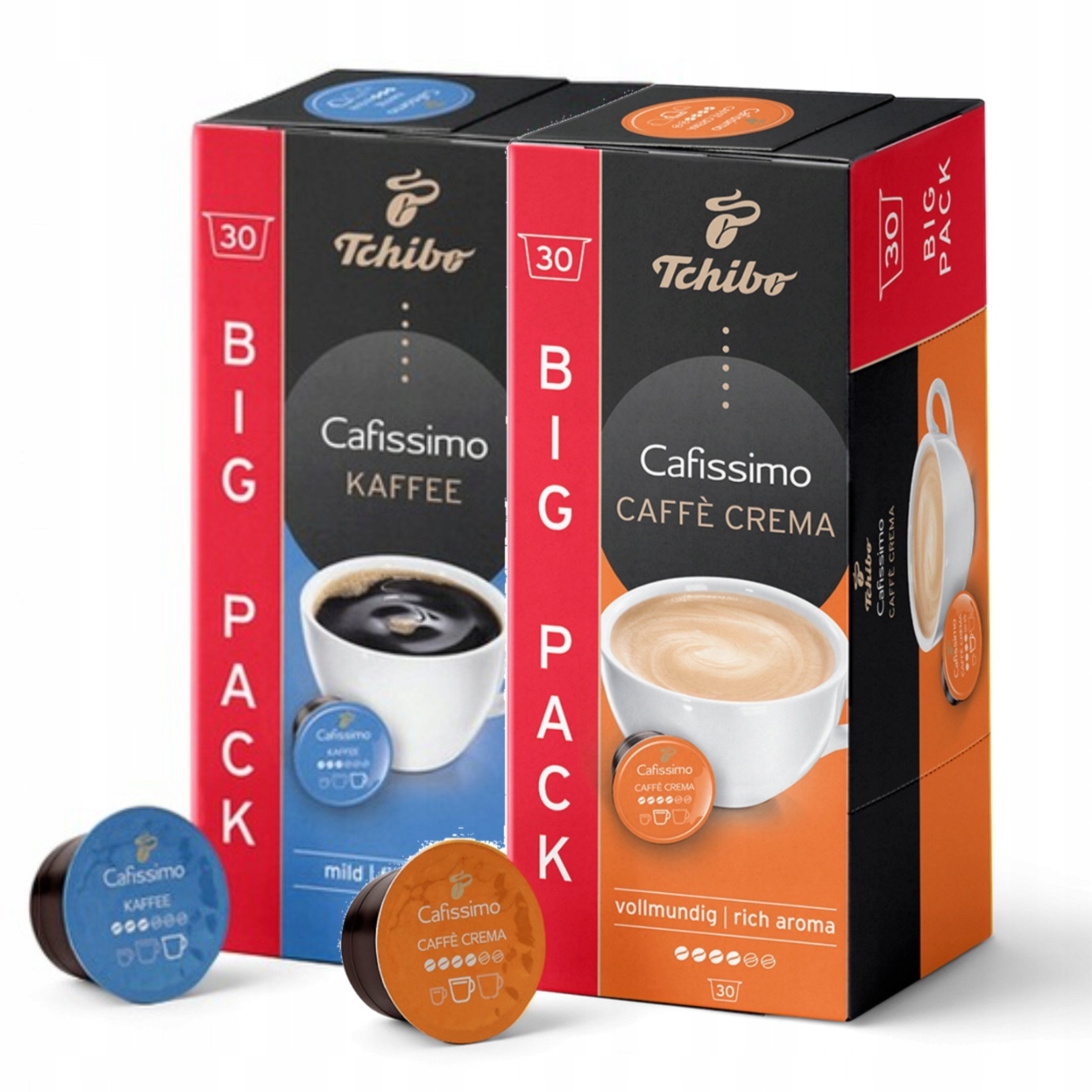 Tchibo Cafissimo Fine Aroma Káva 30 kapslí Arabika/Crema Rich 30 kapslí