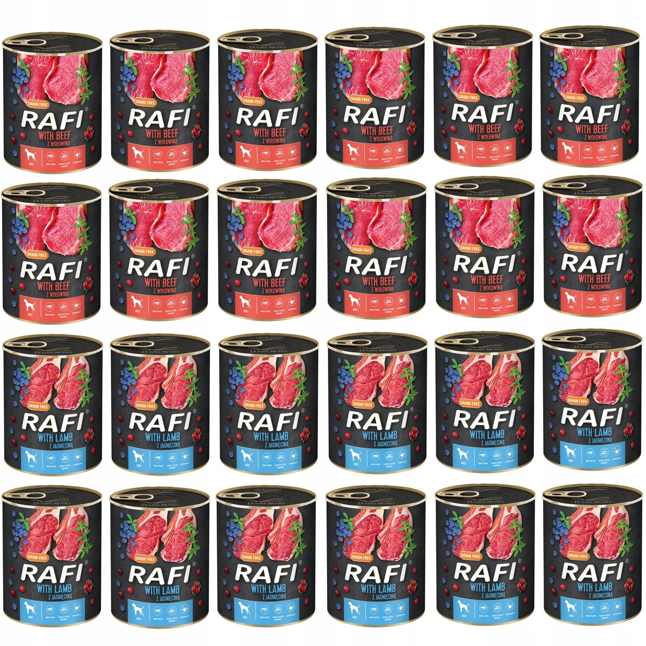 Rafi Konzerva MIX 2 Příchutí 24X800G