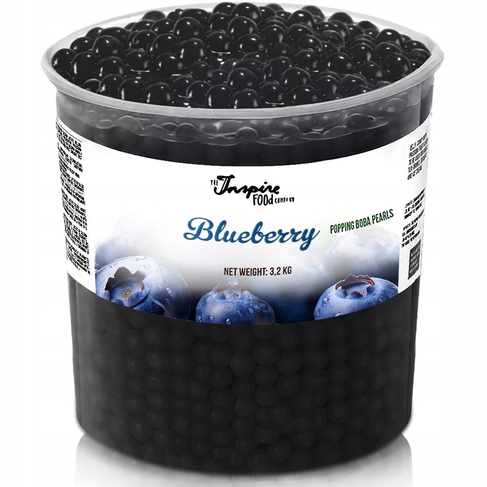 Bubble Tea praskající ovocné kuličky molekulární kaviár popping boby Borůvka