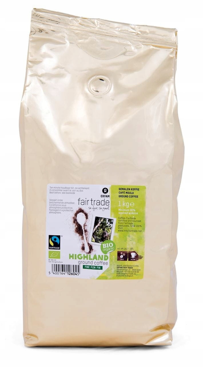 Mletá Káva Arabica/robusta Vysokohorská Fair Trade Bio 1 kg Oxfam