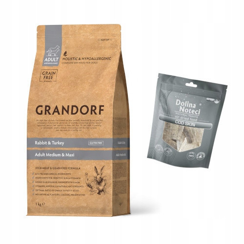 Grandorf Králík & Krůta Dospělá střední a Maxi plemena 1kg