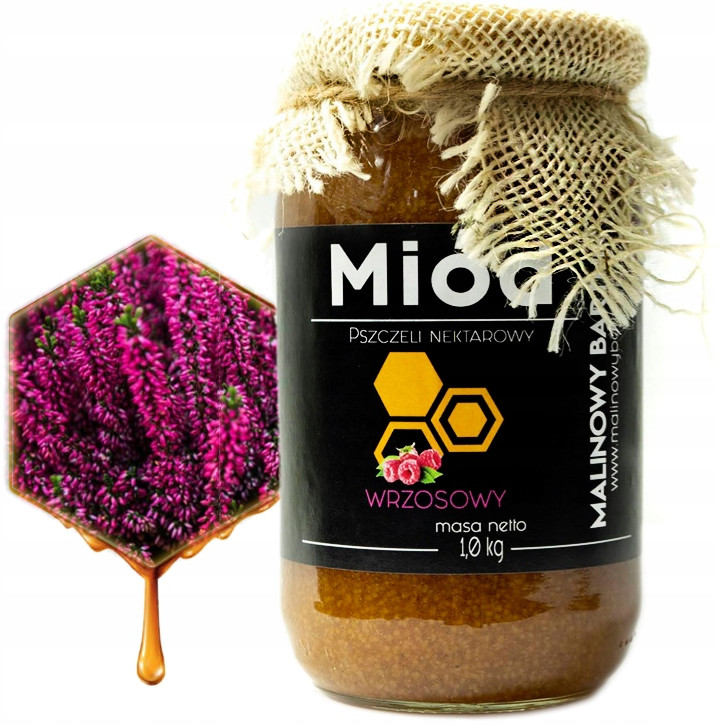 Vřesový Med Přírodní Pravý Čerstvý Ze Včelína Nektarový Chutný 1KG