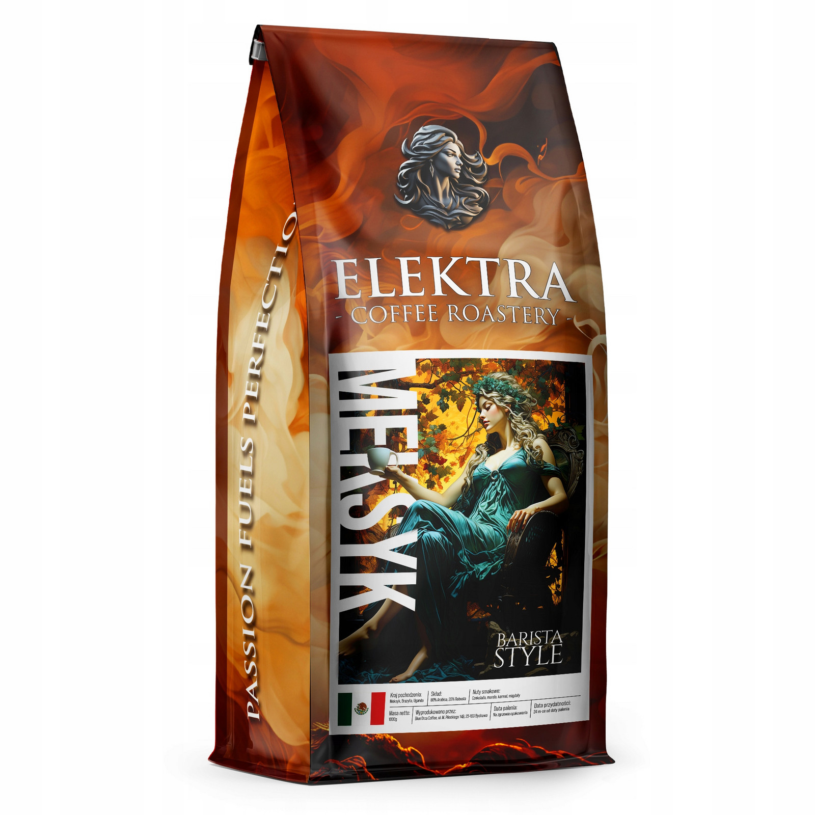 Káva Mexiko Čerstvě Pražená Barista 1 Kg Pražírna Kávy Elektra