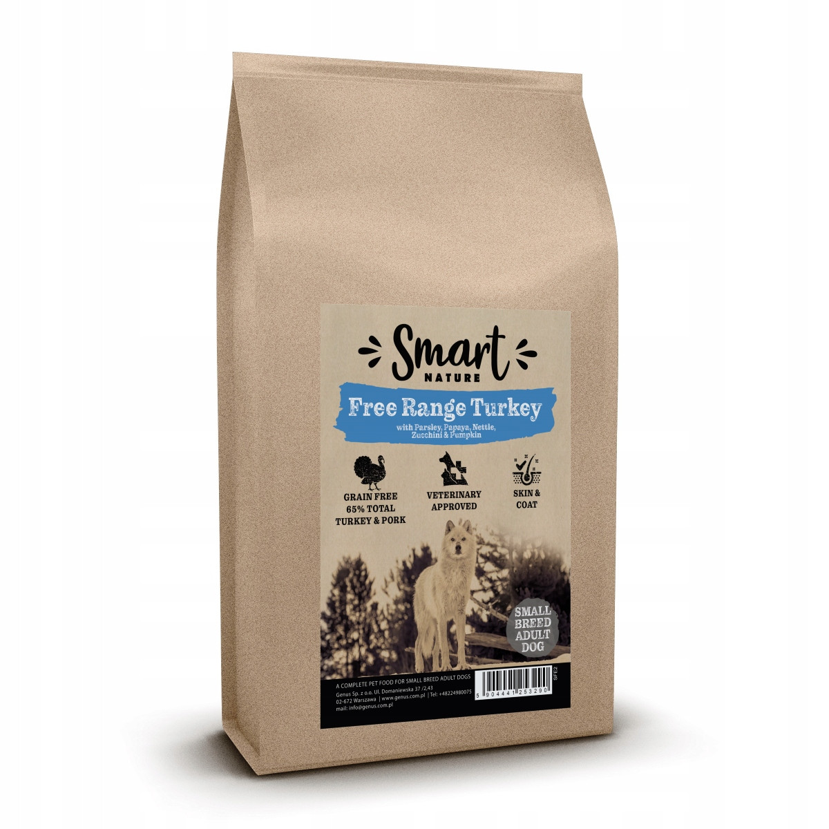 Smart Nature Krůta z volného výběhu Malí psi 2kg 65% Maso Dárek
