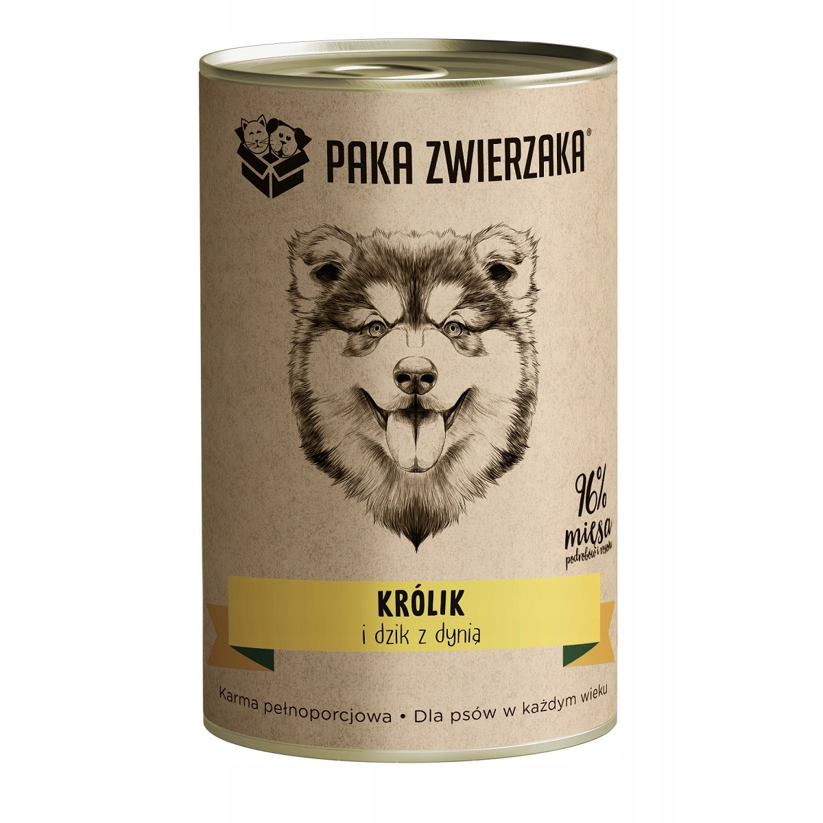 Paka Zwierzaka Králík a divočák s dýní 6x400g