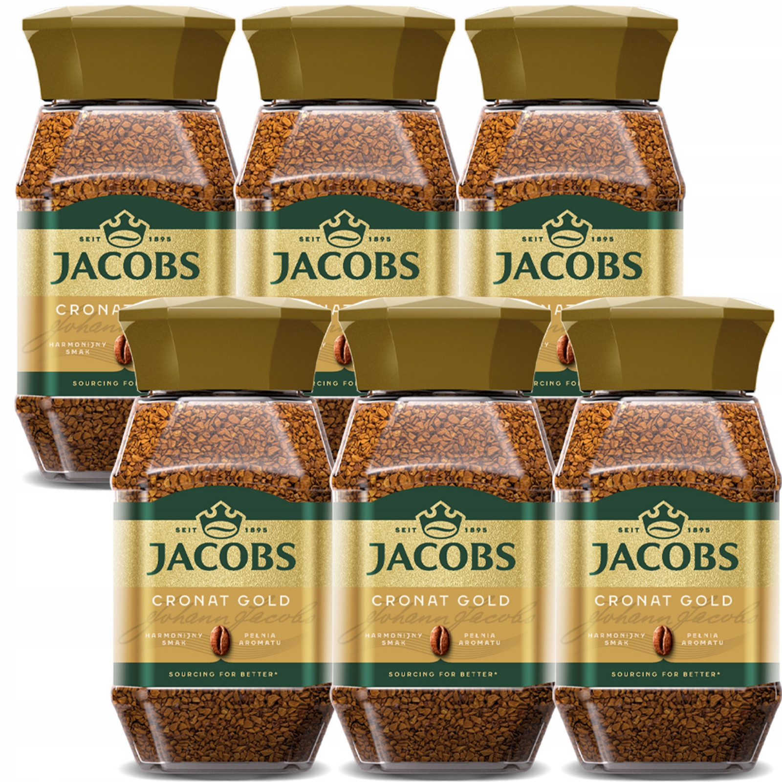 Jacobs Cronat Gold Káva 200 g 6 kusů