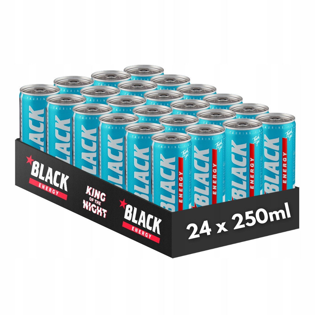 Black Energy Coolwave Sycený energizující nápoj 250 ml x 24 kusů