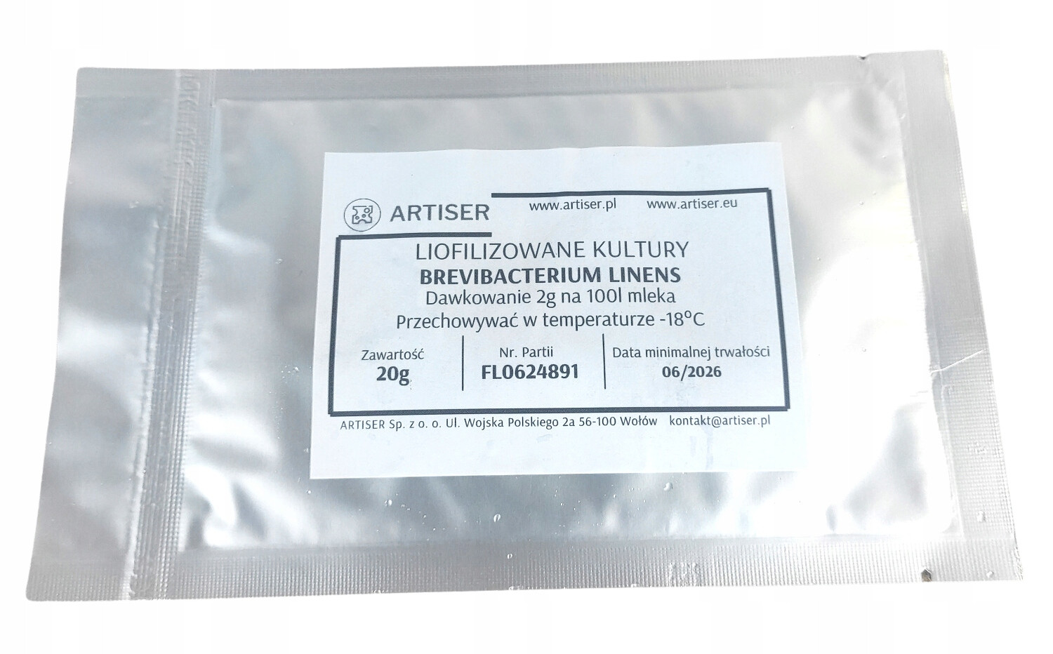Kultury Brevibacterium linens na 1000l. Červený máz do taleggio.