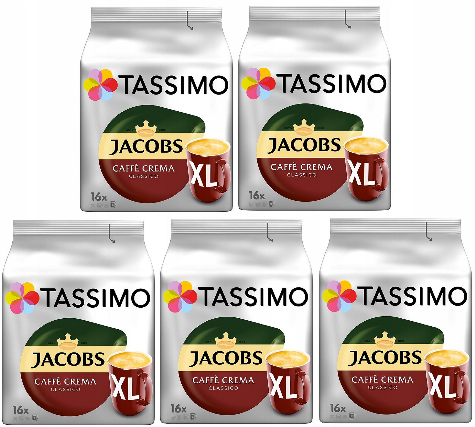 Kapsle 5 x 16 Tassimo Caffe Crema Classico XL