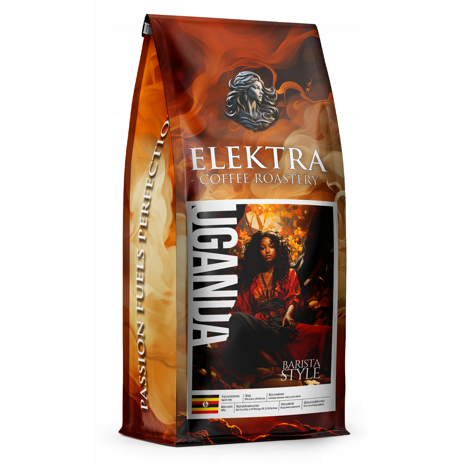 Káva Zrnková – Uganda – Barista Čerstvě Pražená 1 Kg – Pražírna Kávy Elektra