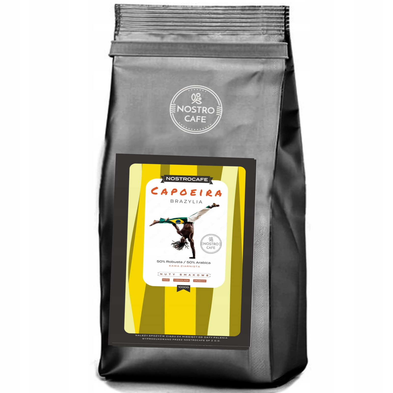 Čerstvě Pražená Káva Zrnková 1kg Brazílie Capoeira