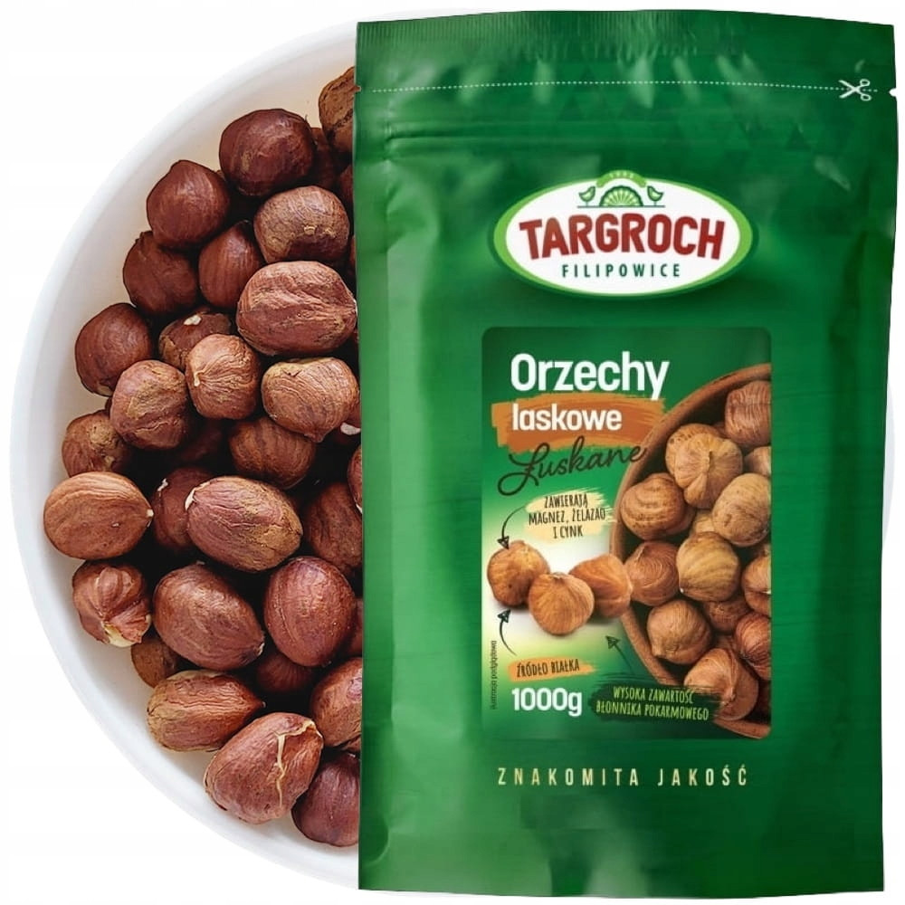 Zdravé Lískové Ořechy Loupané Bez lupin Čerstvé Velké 1kg 1000g Targroch