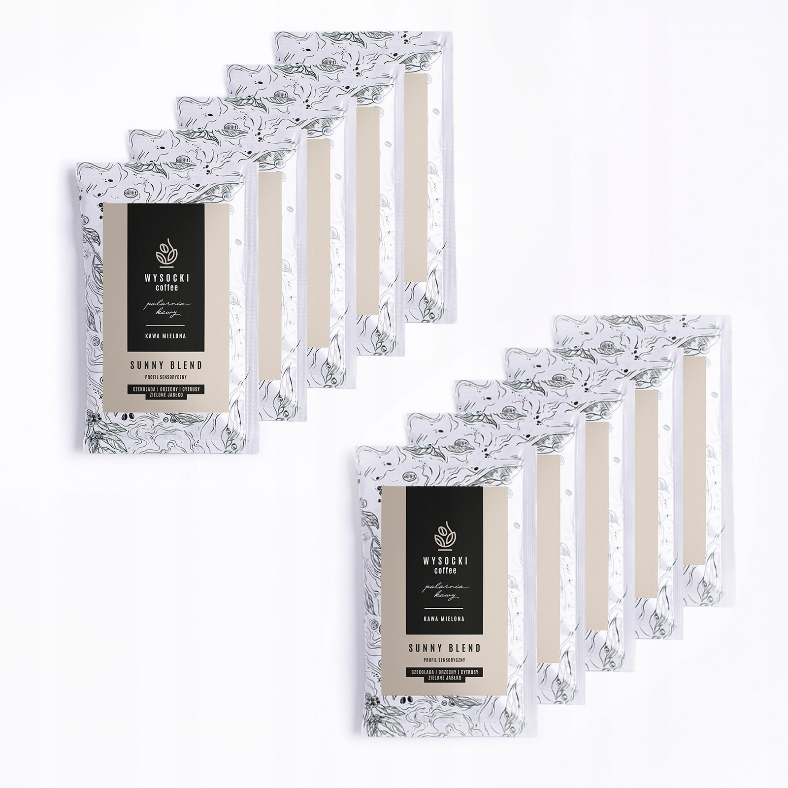 Sunny Blend Káva Speciality Sáček Arabica Mletý 70 g x 10 kusů