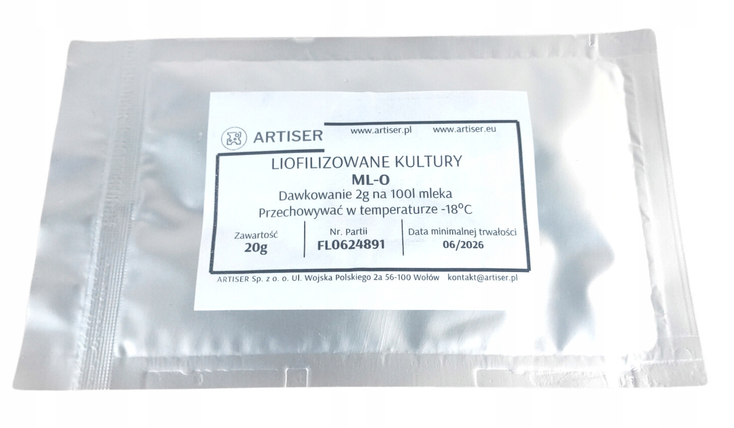 Kultury bakterií Ml-o (pro tvaroh a další) na 1000 l mléka